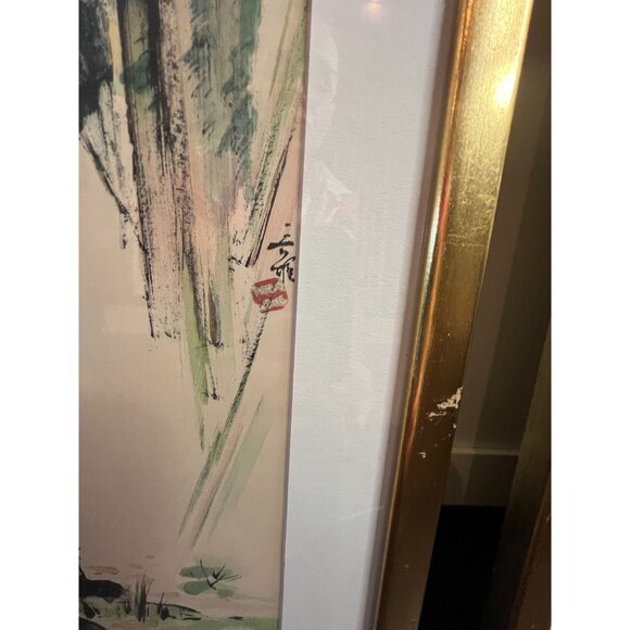 Tyrus Wong Framed VTG Watercolor Prints a Trio of Seasons, Disney Famed Artist - Picture 8 of 10